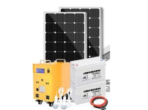 Сонячна станція  (інвертор 2000Вт + 2 сонячні панелі 200Вт + 2 акумулятори 100Ah)